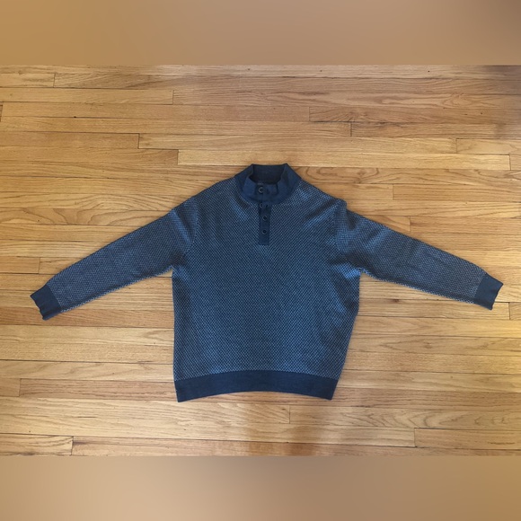 Untuckit Sorensen Men’s 100% Merino Wool Sweater - Picture 9 of 10